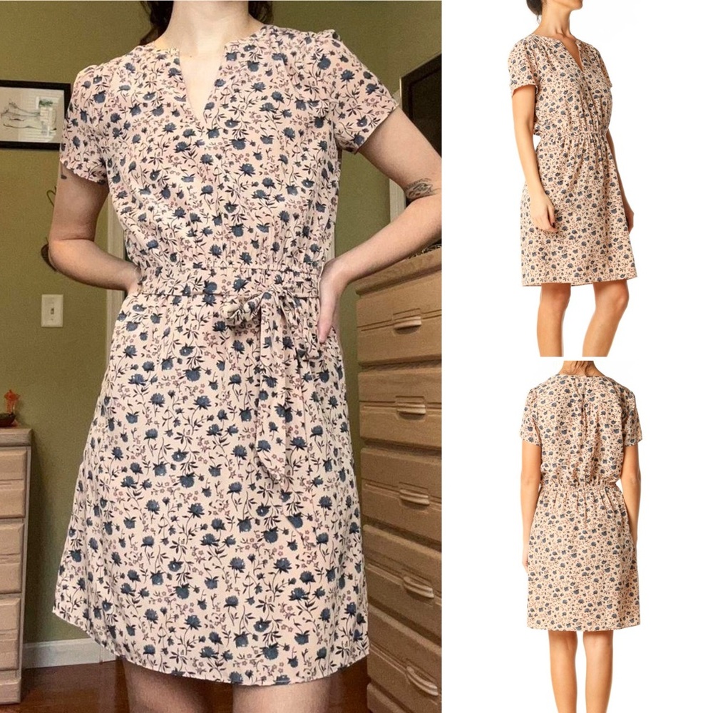 LOFT Pretty and flattering Short Sleeve Mini dress (size S)